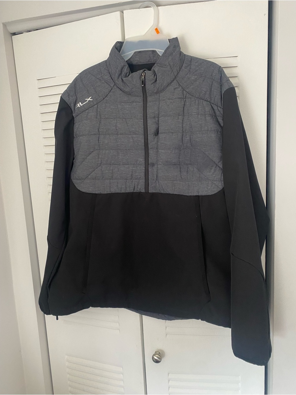 Ralph Lauren RLX Black and Gray pullover quarter zip